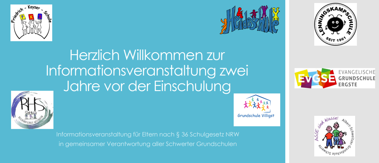 Informationsveranstaltung zwei Jahre vor Einschulung